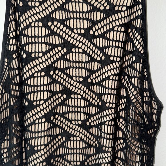 Emerald Sundae Little Black Dress Has Cutouts & Fringe‎ Fully Lined Size S - Picture 3 of 12